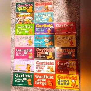 Vintage 70's, 80's, 90's Garfield the Cat Paperback Lot of 19 Books.